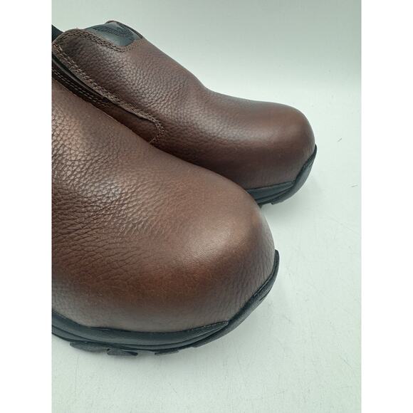 Thorogood ATHLETIC SLIP RESISTANT Men's NEW Slip On Work Shoe Brown US Size 9.5M - Picture 2 of 11